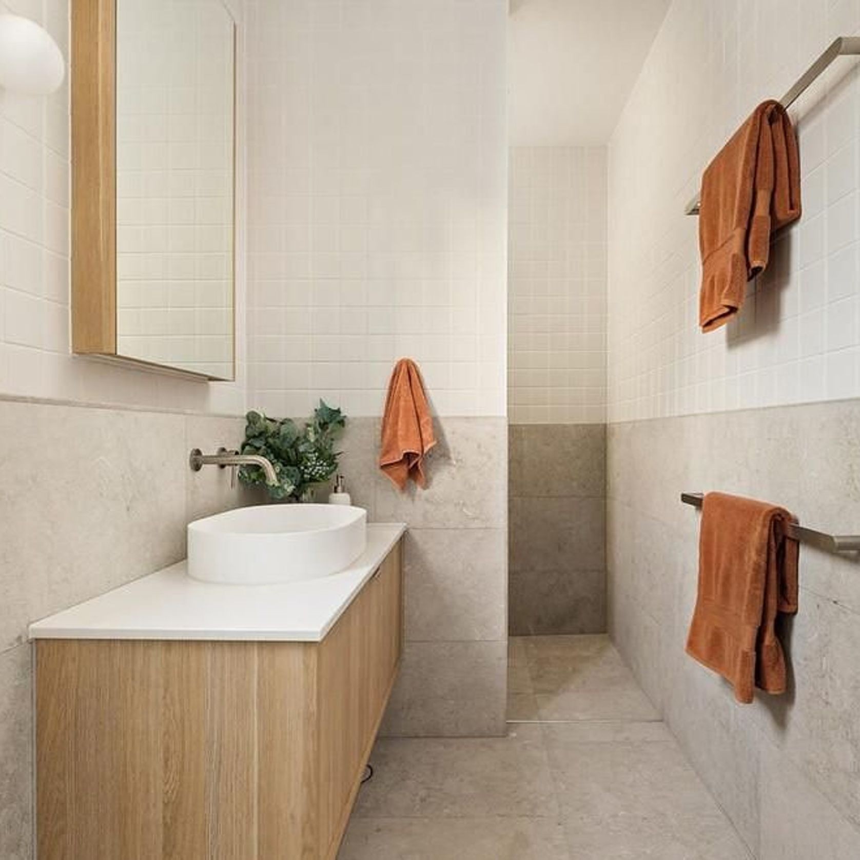 12mm Olive Limestone Tiles - Sandblasted gallery detail image