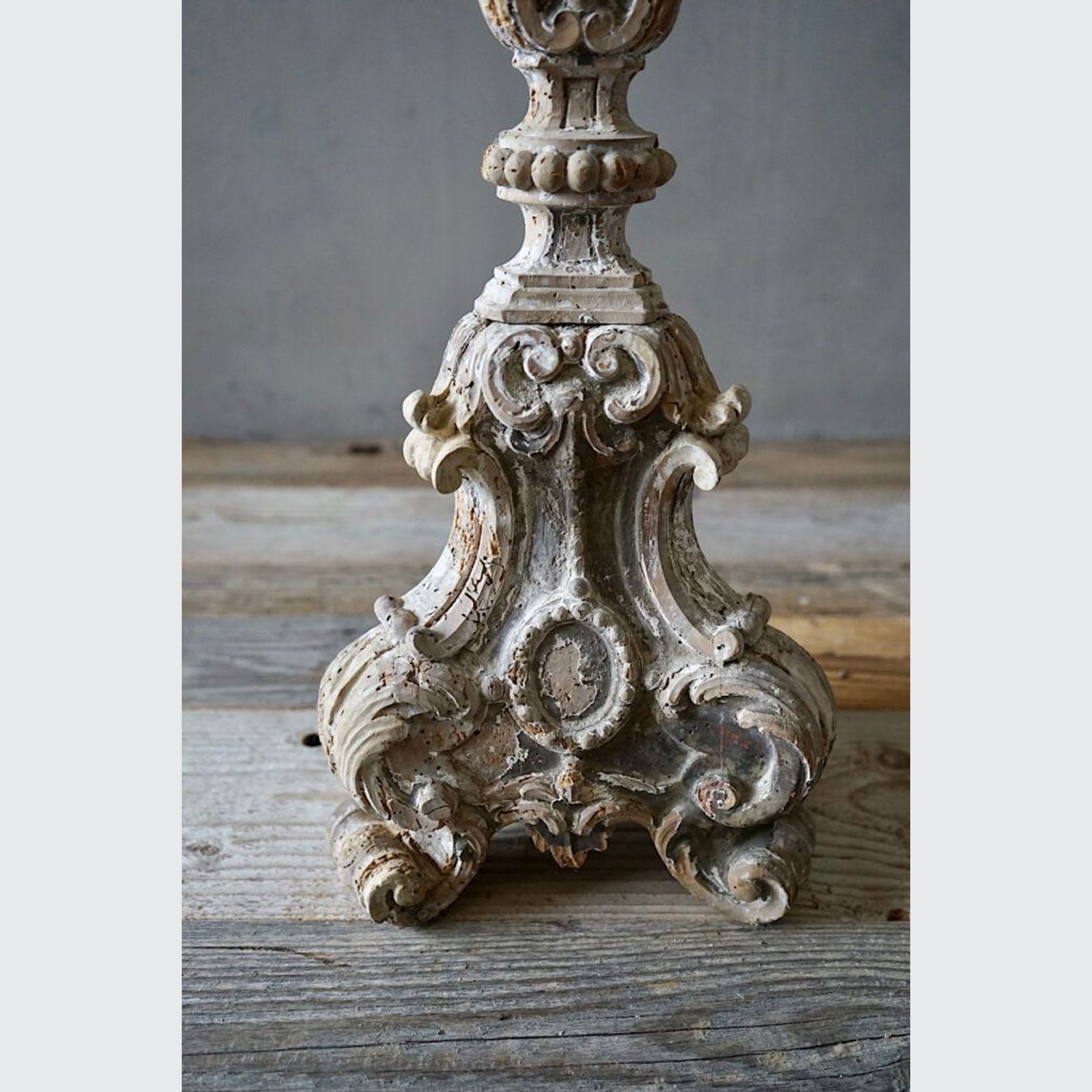 Large Italian 18th Century Torchere Candlestick gallery detail image