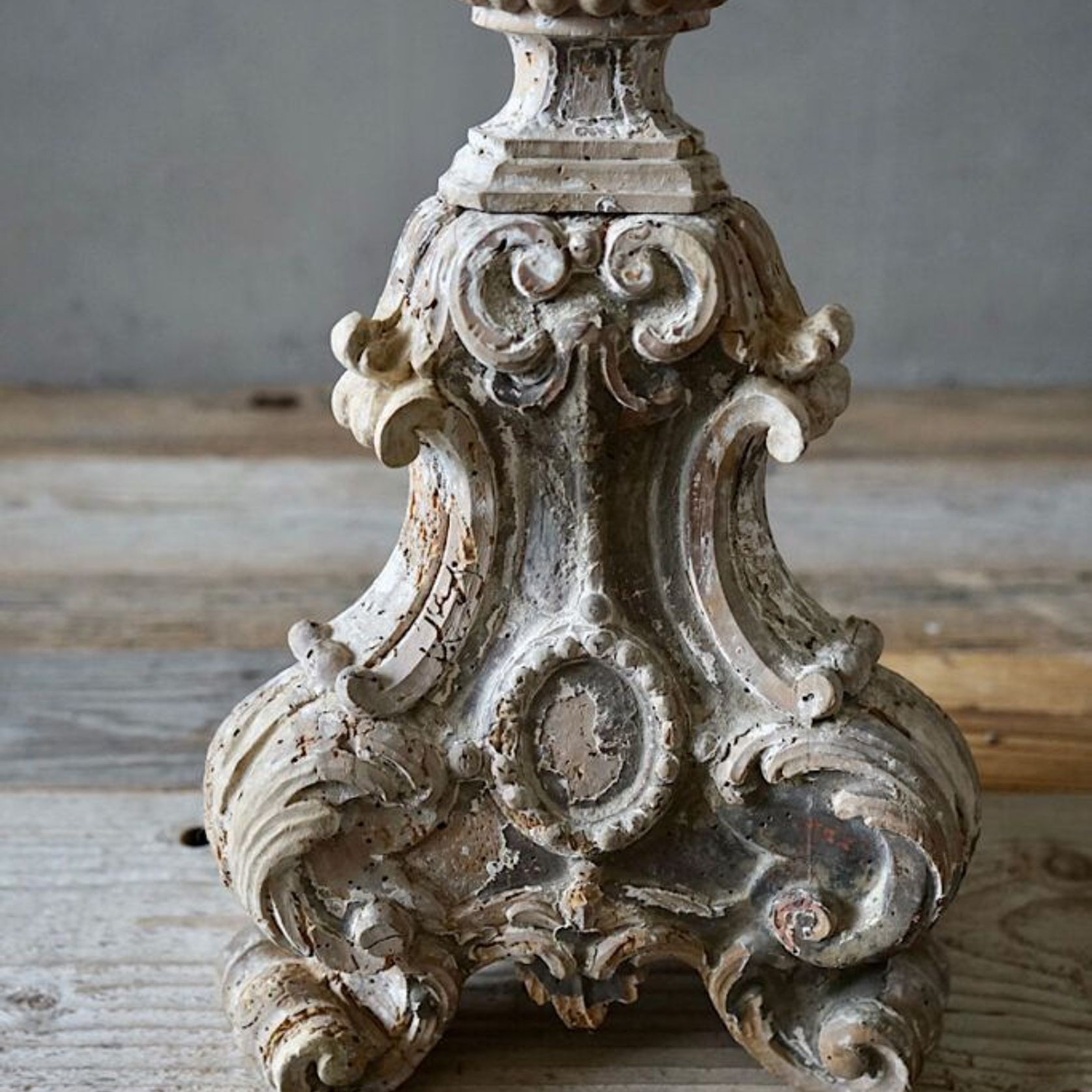 Large Italian 18th Century Torchere Candlestick gallery detail image