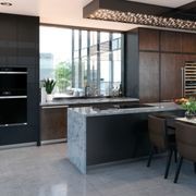 Wolf M Series Contemporary Single Oven Black Glass 76cm gallery detail image