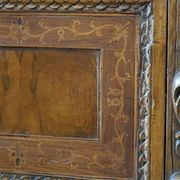 Italian 17th Century Blond Walnut Cassone Chest gallery detail image