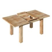 Stretch Outdoor Teak Dining Extension Table 120-160 X 100cm gallery detail image