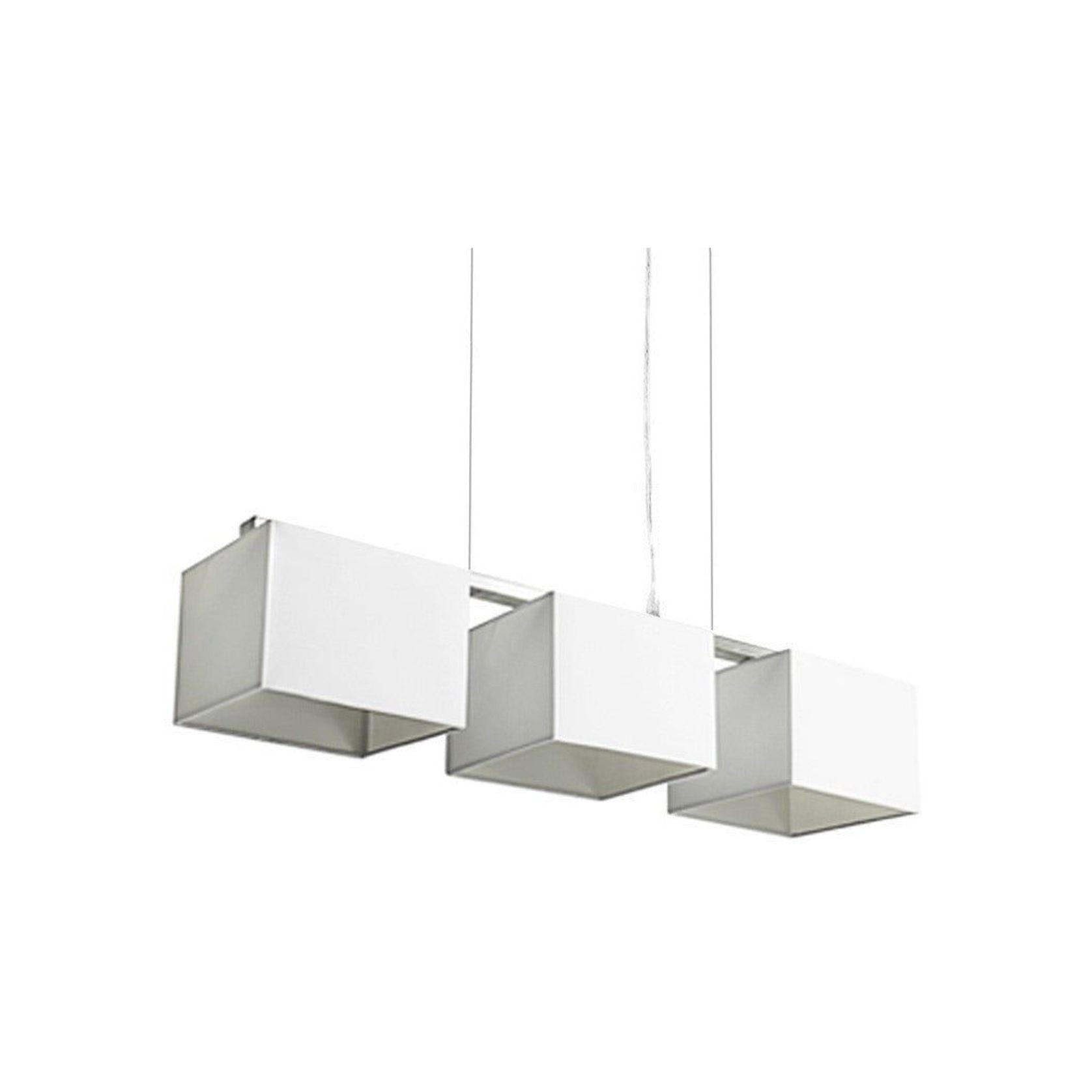 Godwin White White Square Trio Pendant Lights gallery detail image