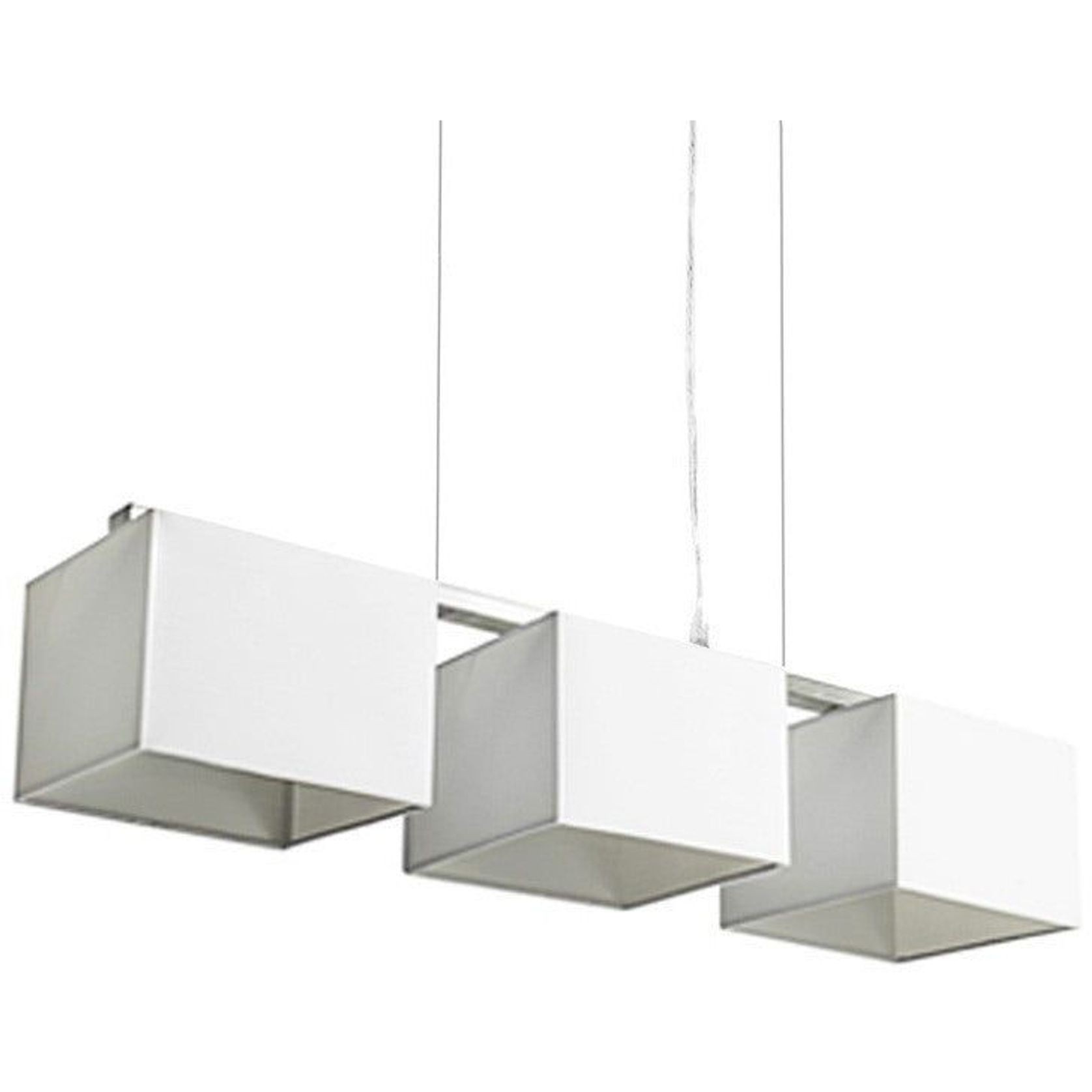Godwin White White Square Trio Pendant Lights gallery detail image