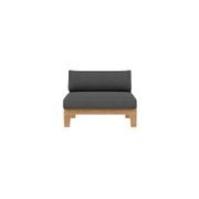 Newport Teak Outdoor Sofa with Armless Chairs - 6 Seat gallery detail image