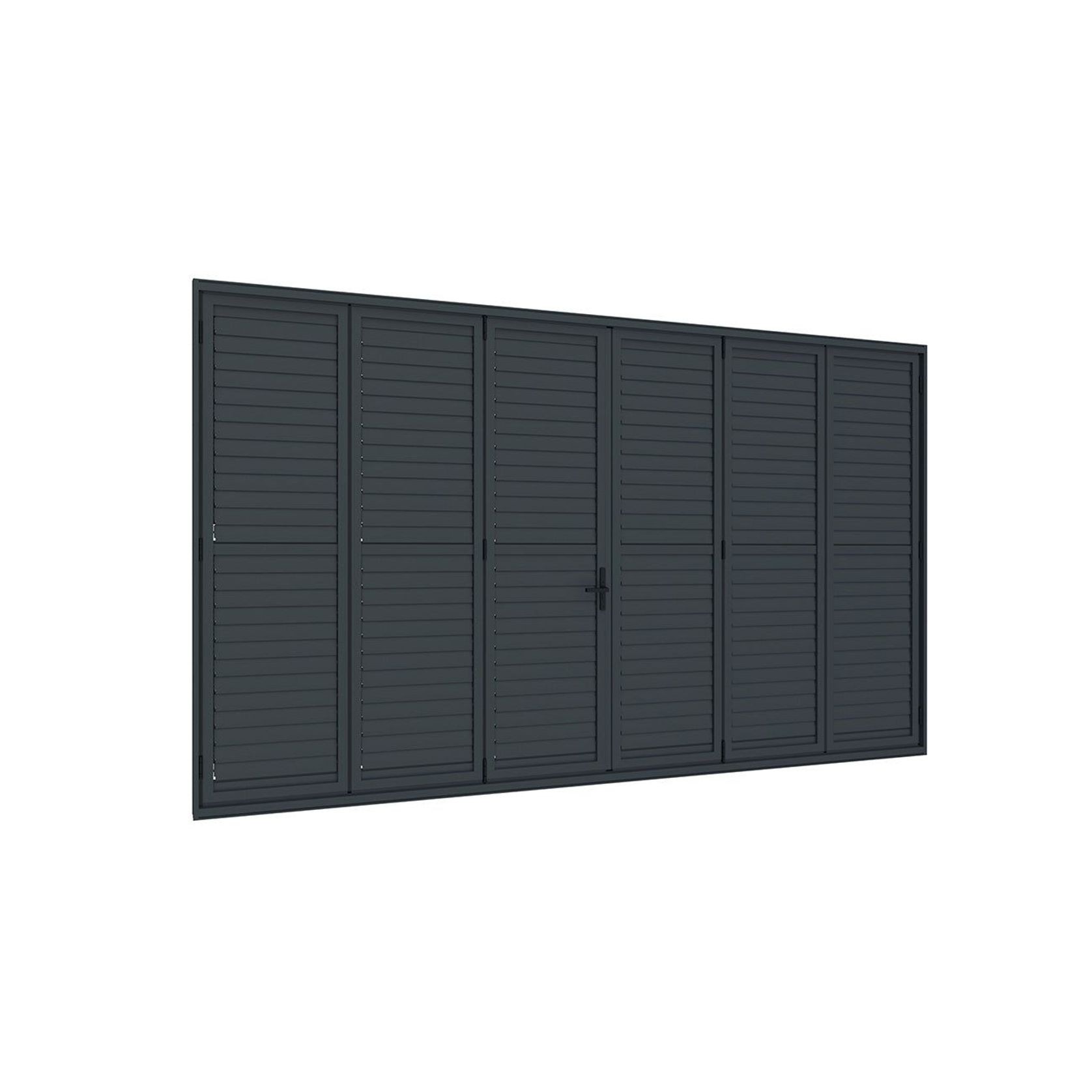Bifold Shutter Wall For Pacific Wall Mounted Pergola gallery detail image