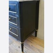 French Louis XVI Black Commode gallery detail image