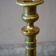 French Empire Brass Candlesticks (Pair) gallery detail image