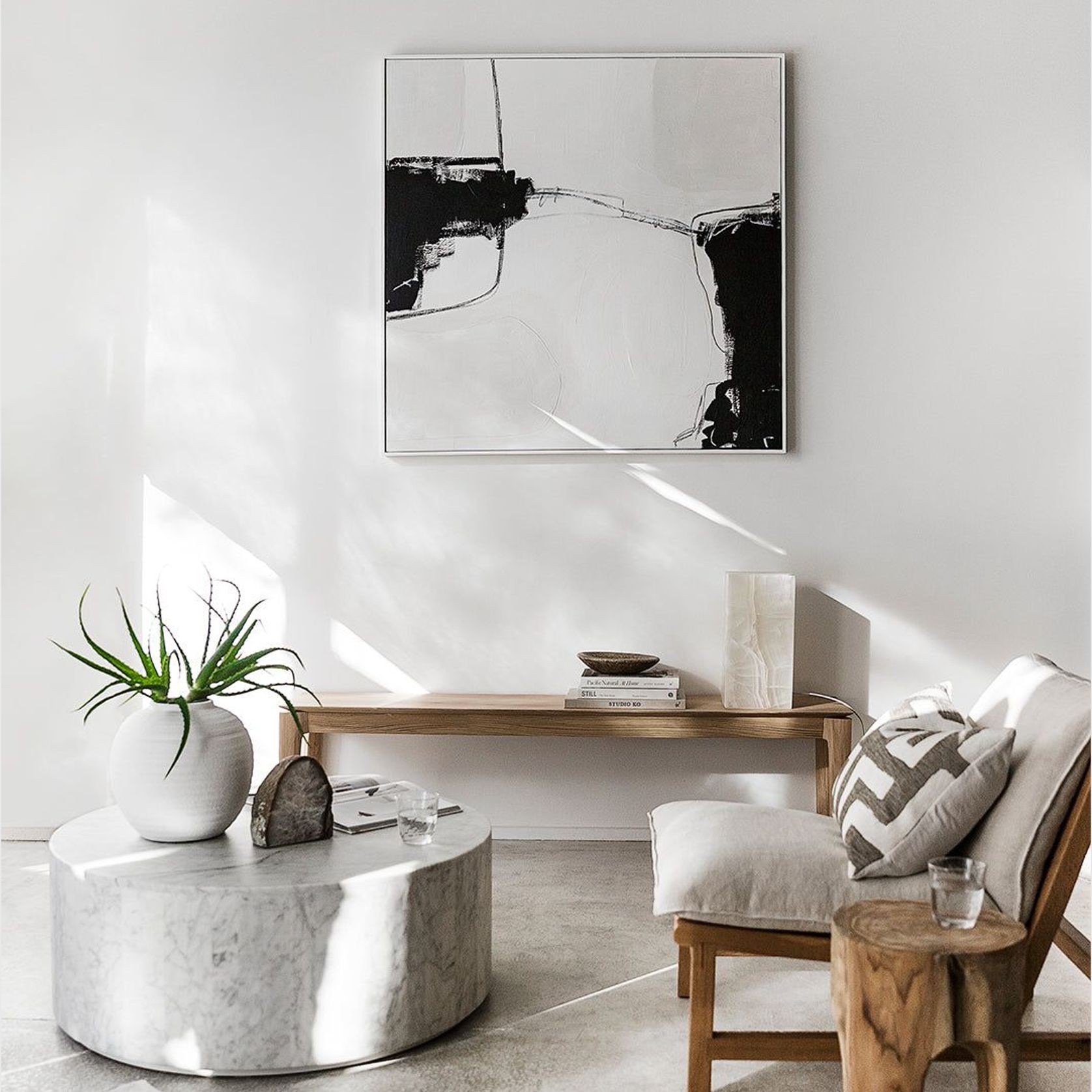 'Lampara' Cubo Onyx Crystalline Lamp / Mexico gallery detail image
