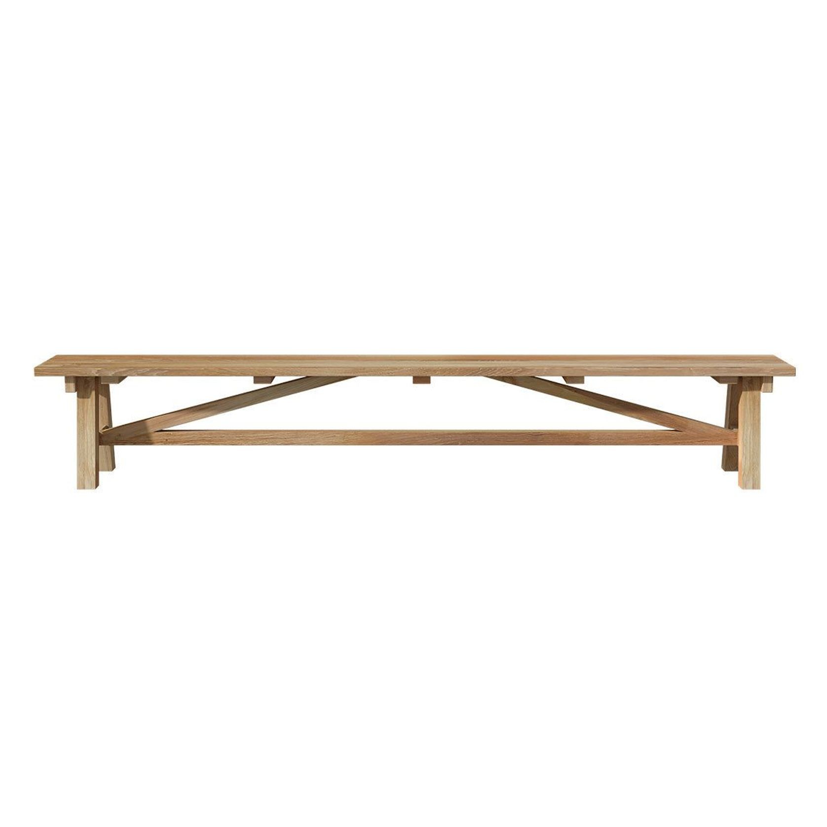 Titan Outdoor Teak Dining Bench Seat 290cm gallery detail image