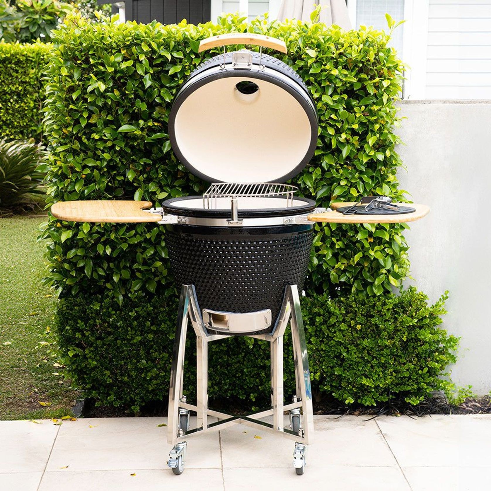 21-Inch Kamado Ceramic Charcoal Grill With Bonus Accessory Pack gallery detail image