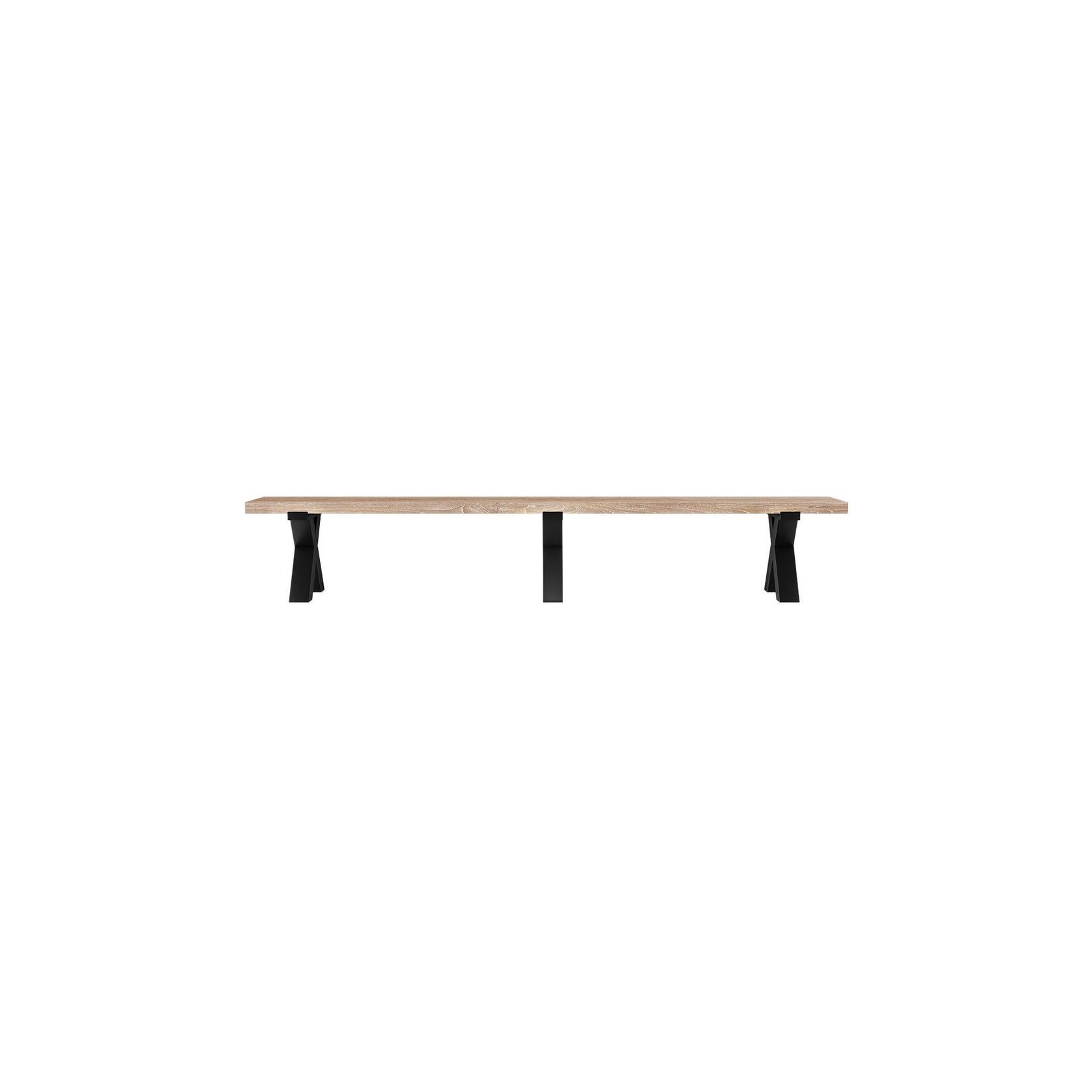 Fortico Teak X-leg Bench Seat 280cm gallery detail image