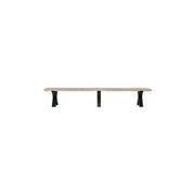 Fortico Teak X-leg Bench Seat 280cm gallery detail image