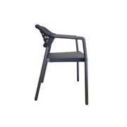 Sarah Outdoor Dining Chair - Charcoal gallery detail image
