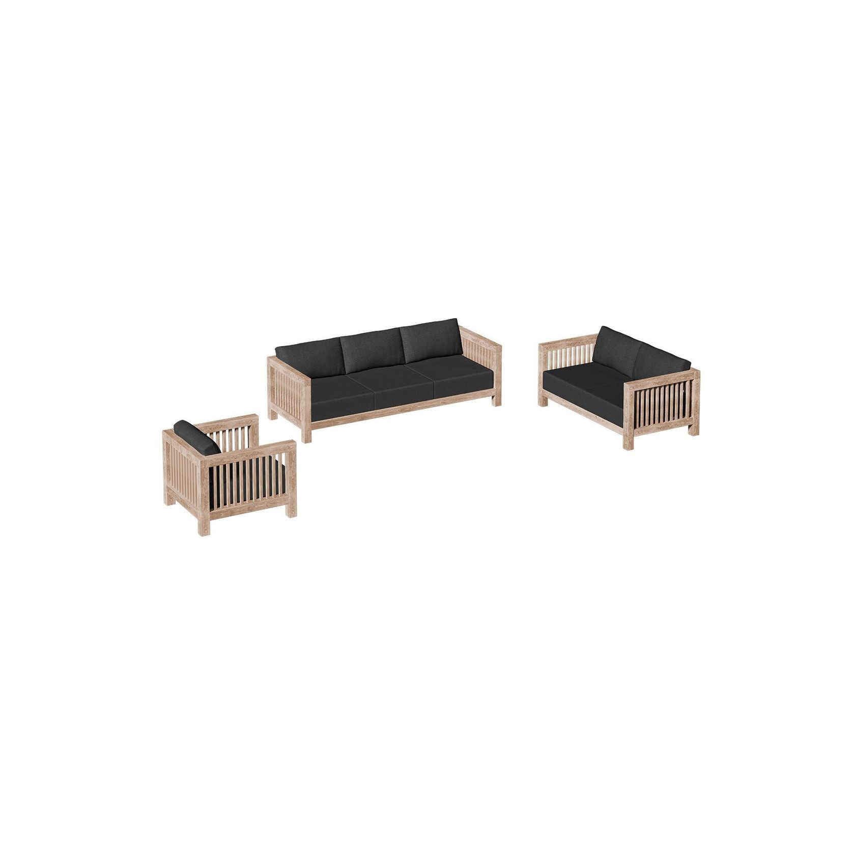 Cardrona Teak 2 Seater Sofa gallery detail image