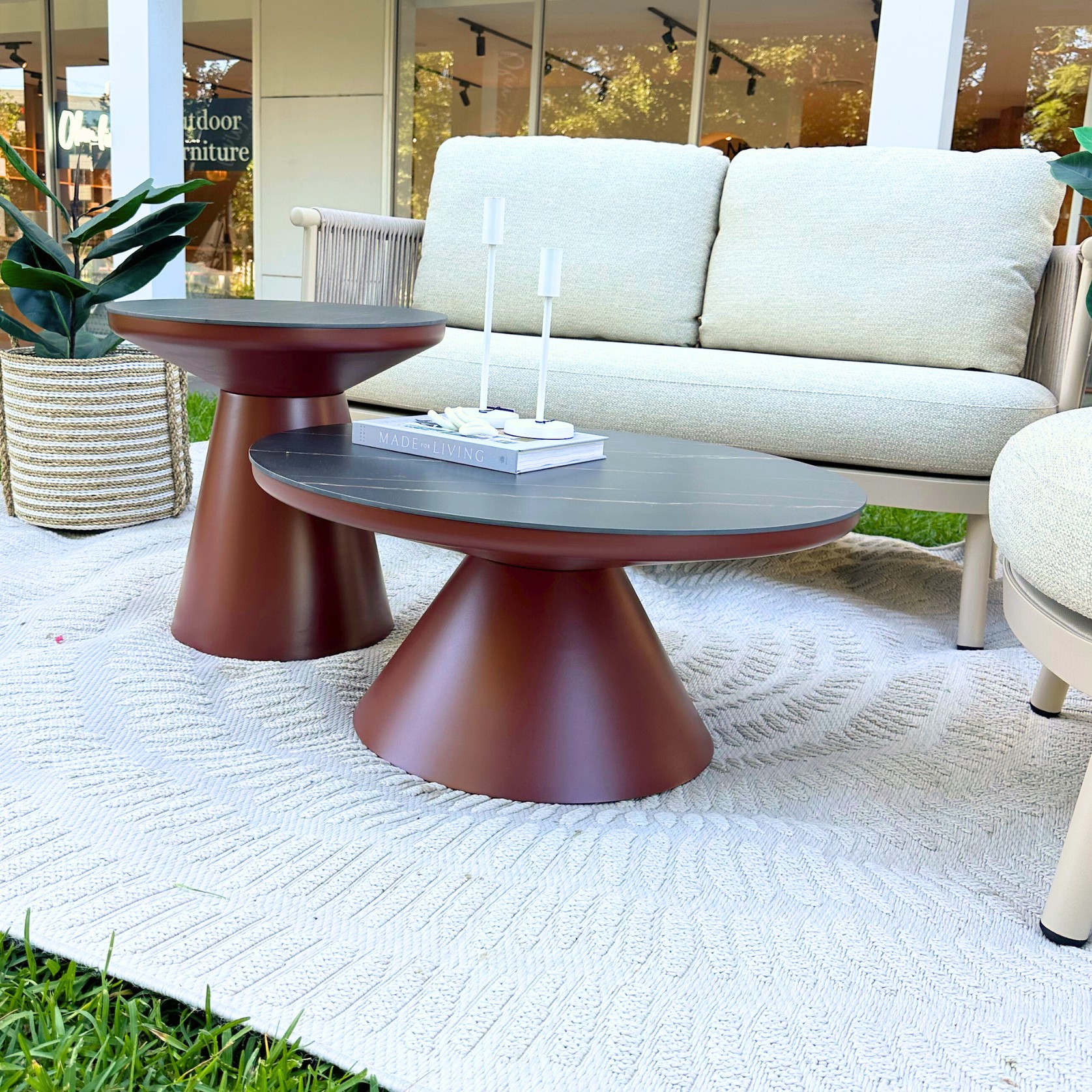 Chloe Outdoor 2-Seater Sofa- Beige gallery detail image