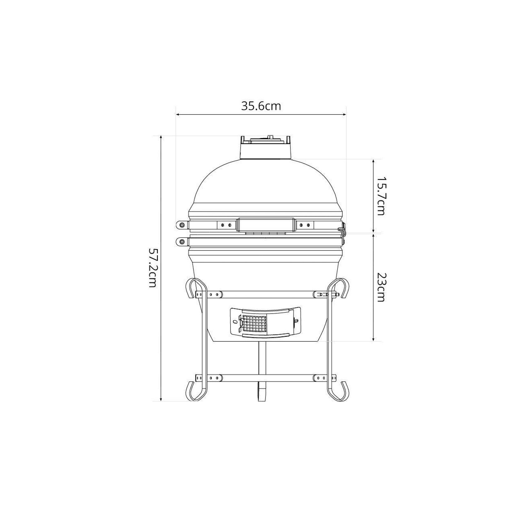 13-Inch Kamado Ceramic Charcoal Grill gallery detail image