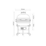 13-Inch Kamado Ceramic Charcoal Grill gallery detail image