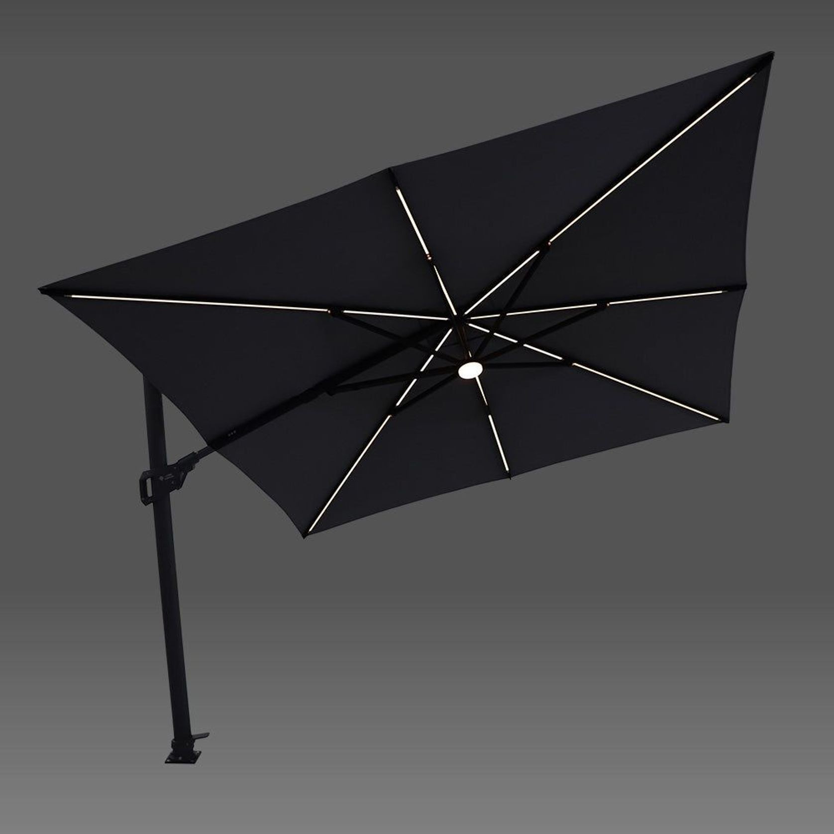 Agave 3m Square Cantilever Umbrella gallery detail image