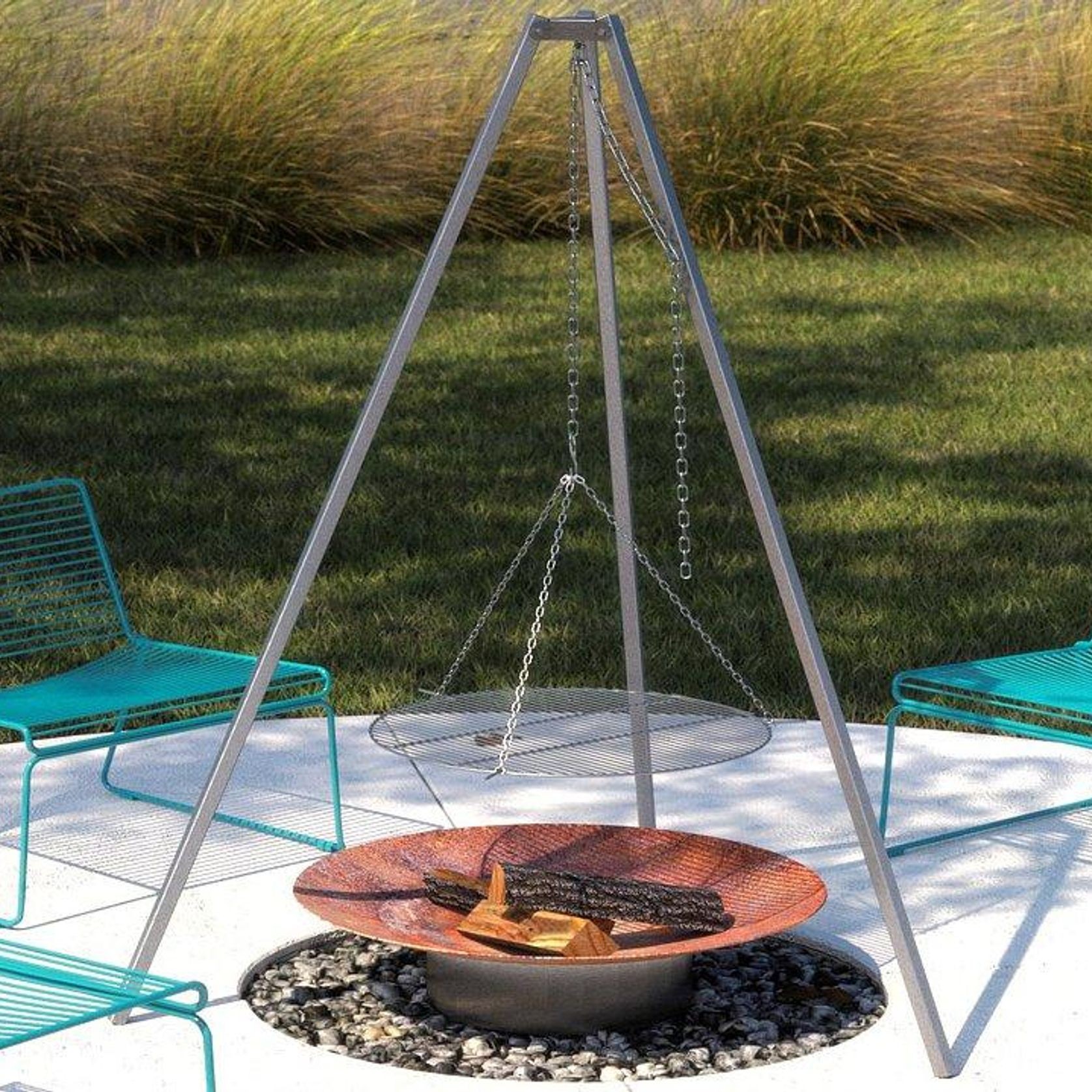 ALFRED RIESS Fire Pit Grill Grate - Large gallery detail image
