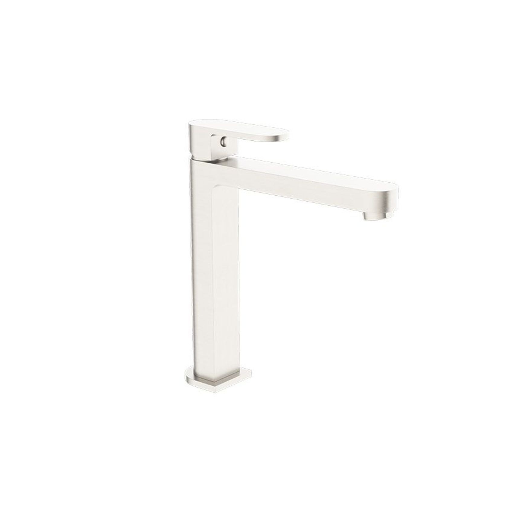 Ecco Tall Basin Mixer Brushed Nickel gallery detail image