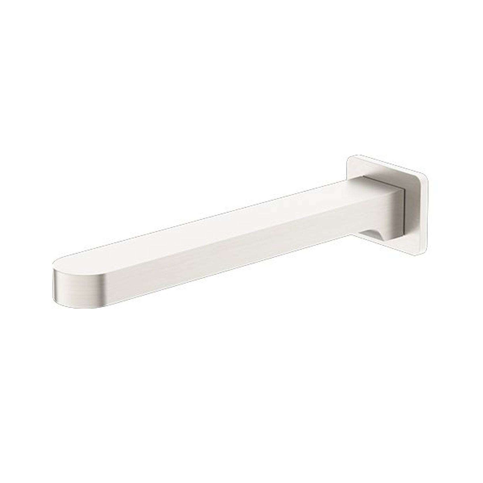 Ecco Fixed Bath Spout Only Brushed Nickel gallery detail image