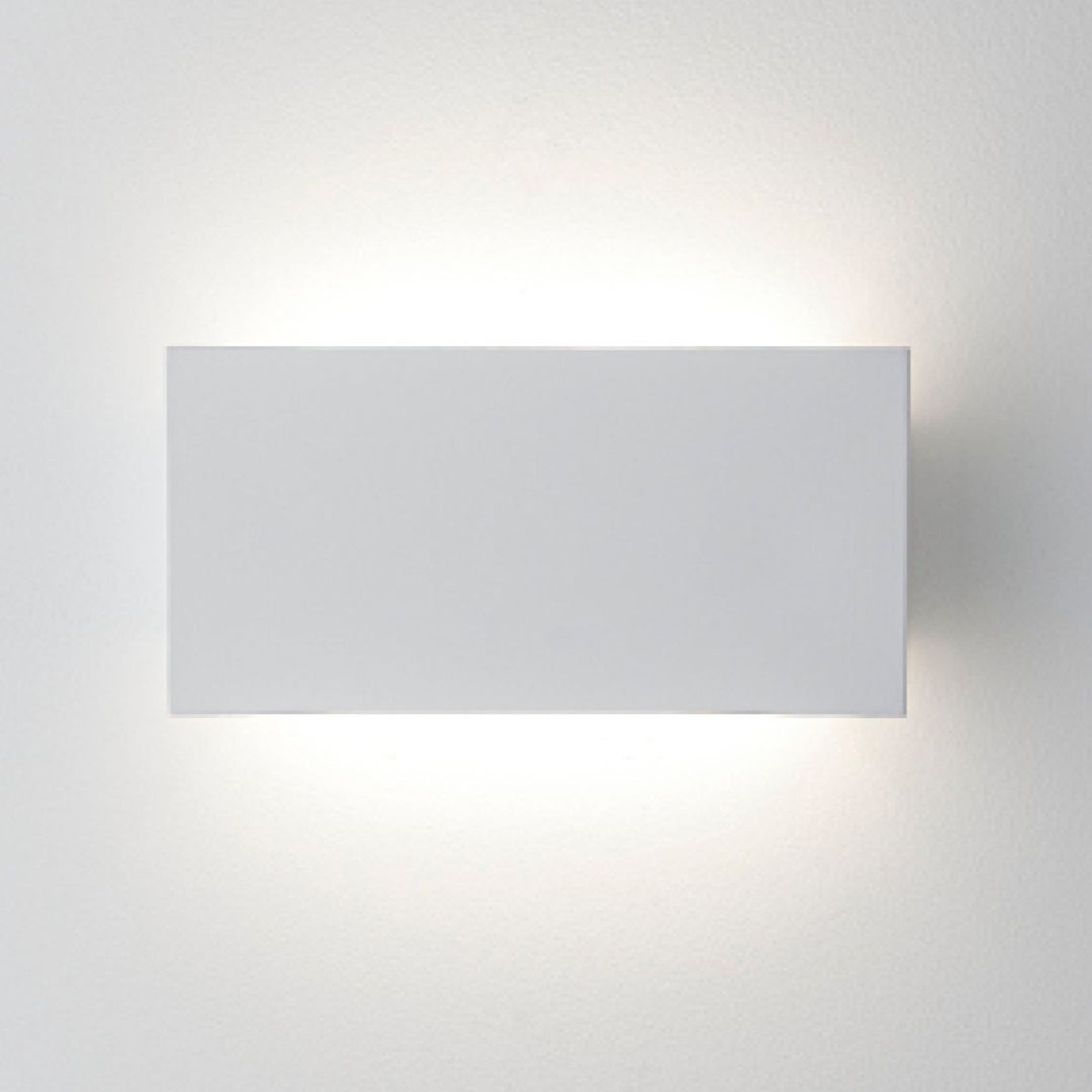 Valencia LED Rectangle Wall Light in White gallery detail image