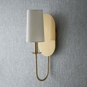 Audrina 1 Light Wall Light in Aged Brass gallery detail image