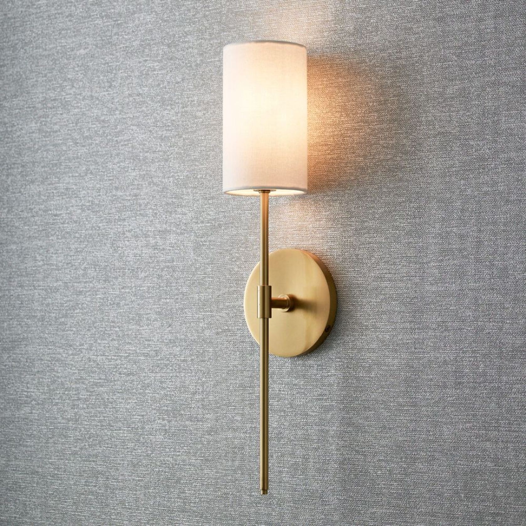 Haven 1 Light Wall Light in Aged Brass gallery detail image