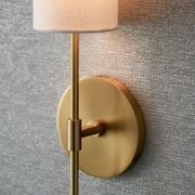 Haven 1 Light Wall Light in Aged Brass gallery detail image