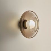 Haze Glass Wall Light in Amber gallery detail image