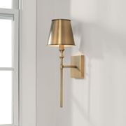 Barwon 1 Light Wall Light in Aged Brass gallery detail image
