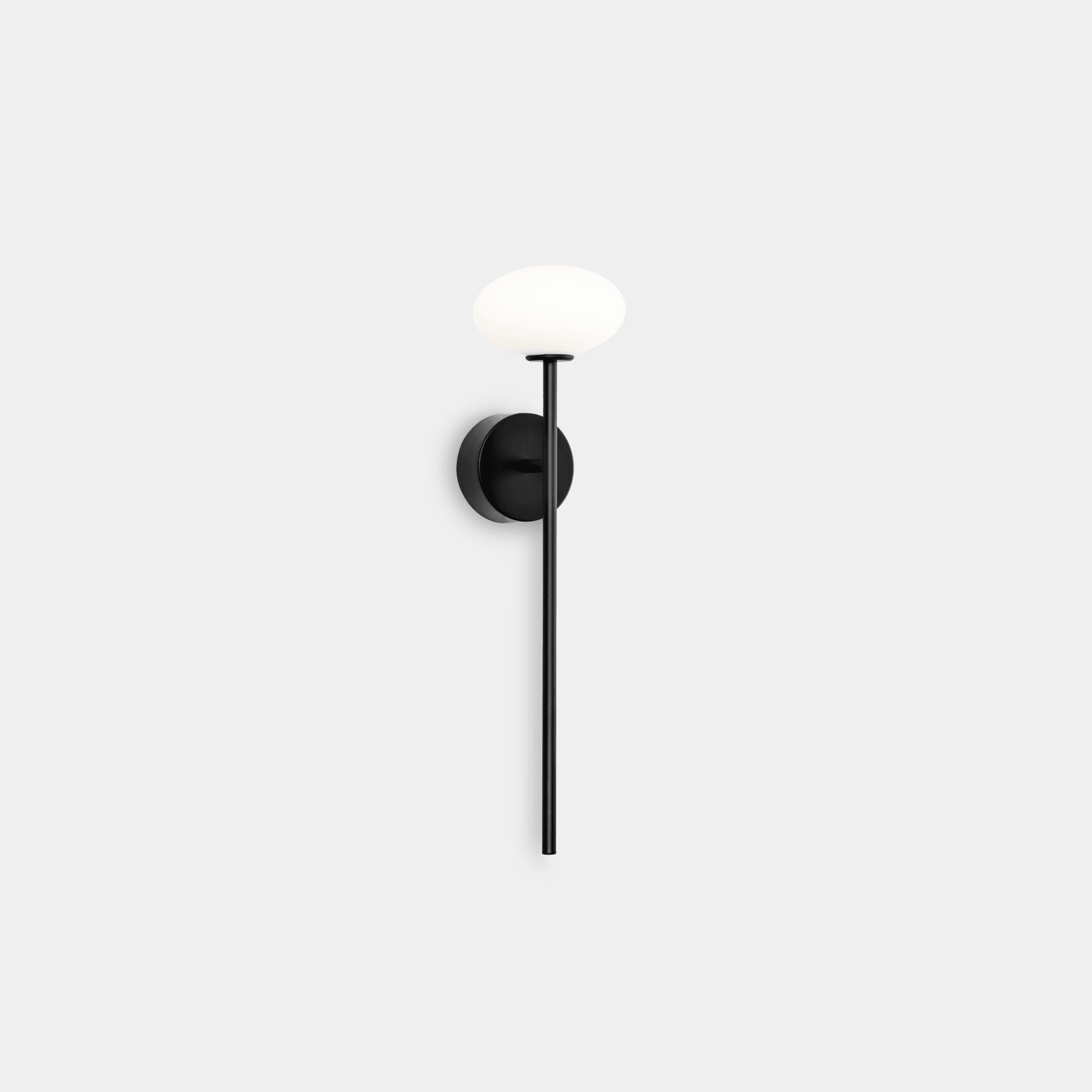 Koko Glass Wall Light in Black gallery detail image