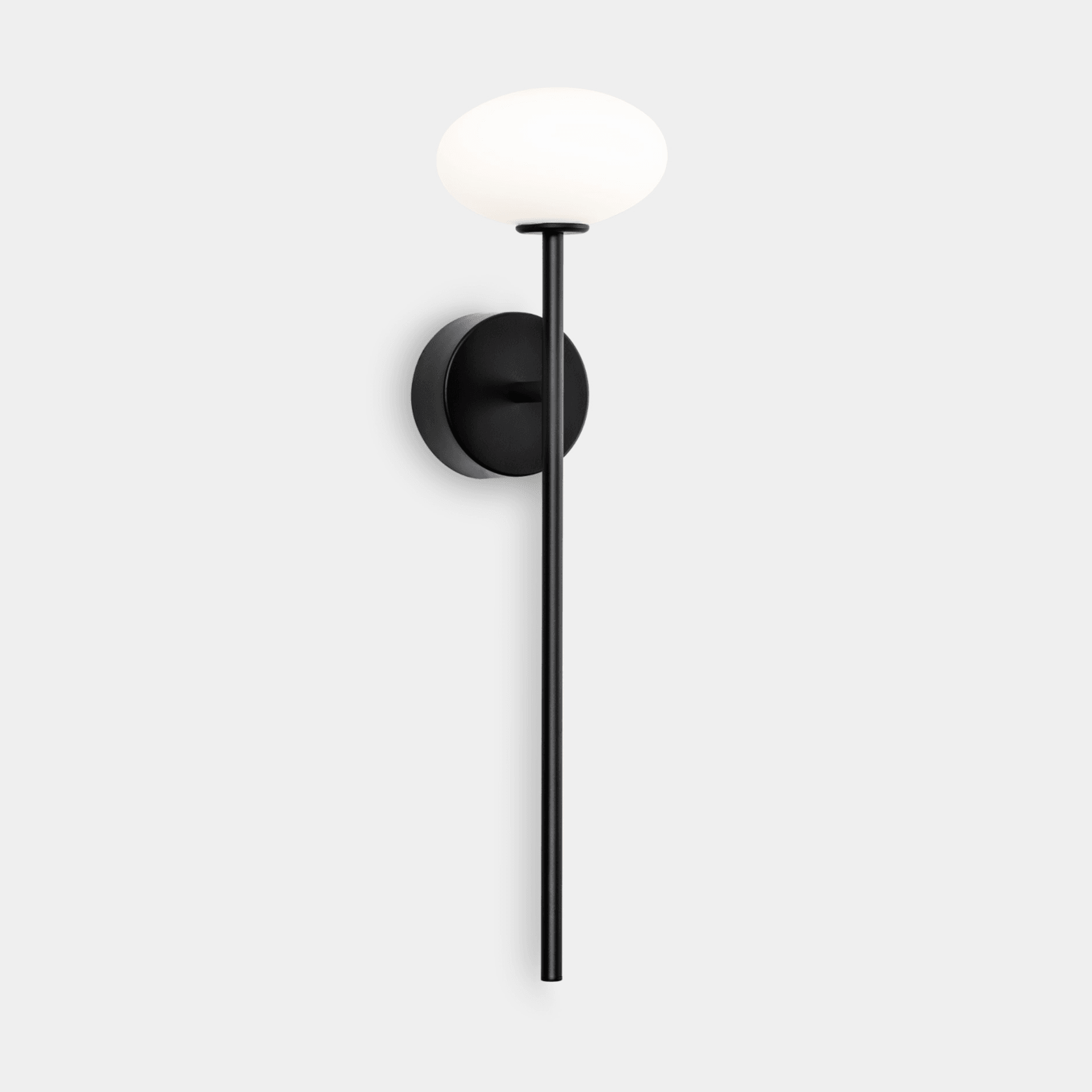 Koko Glass Wall Light in Black gallery detail image