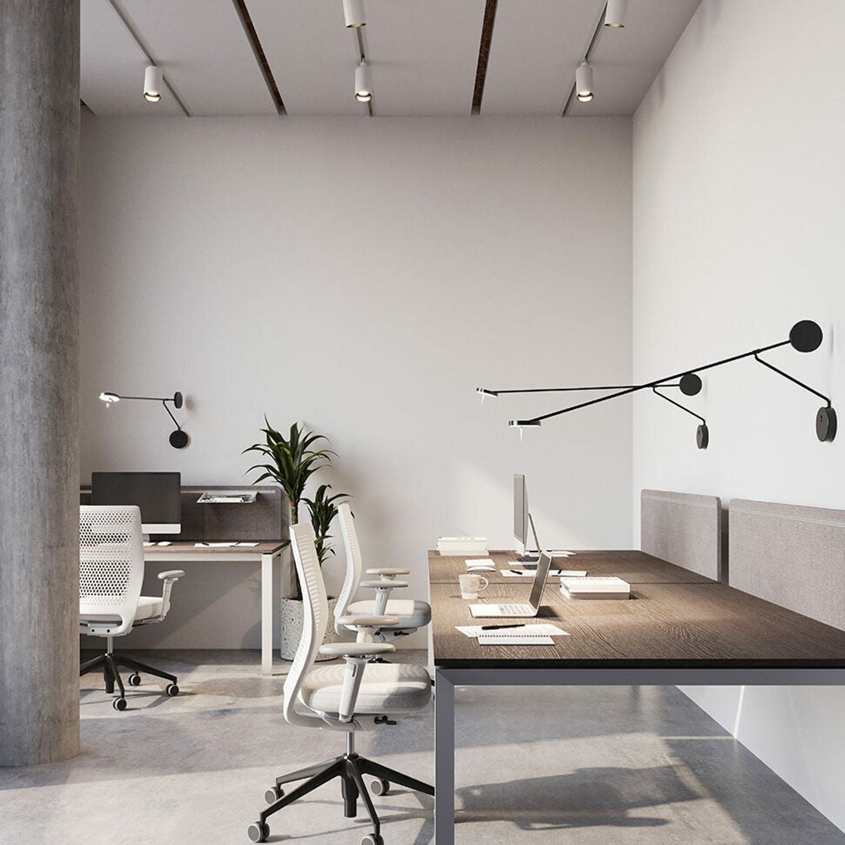 Rolla LED Adjustable Wall Light in Black gallery detail image