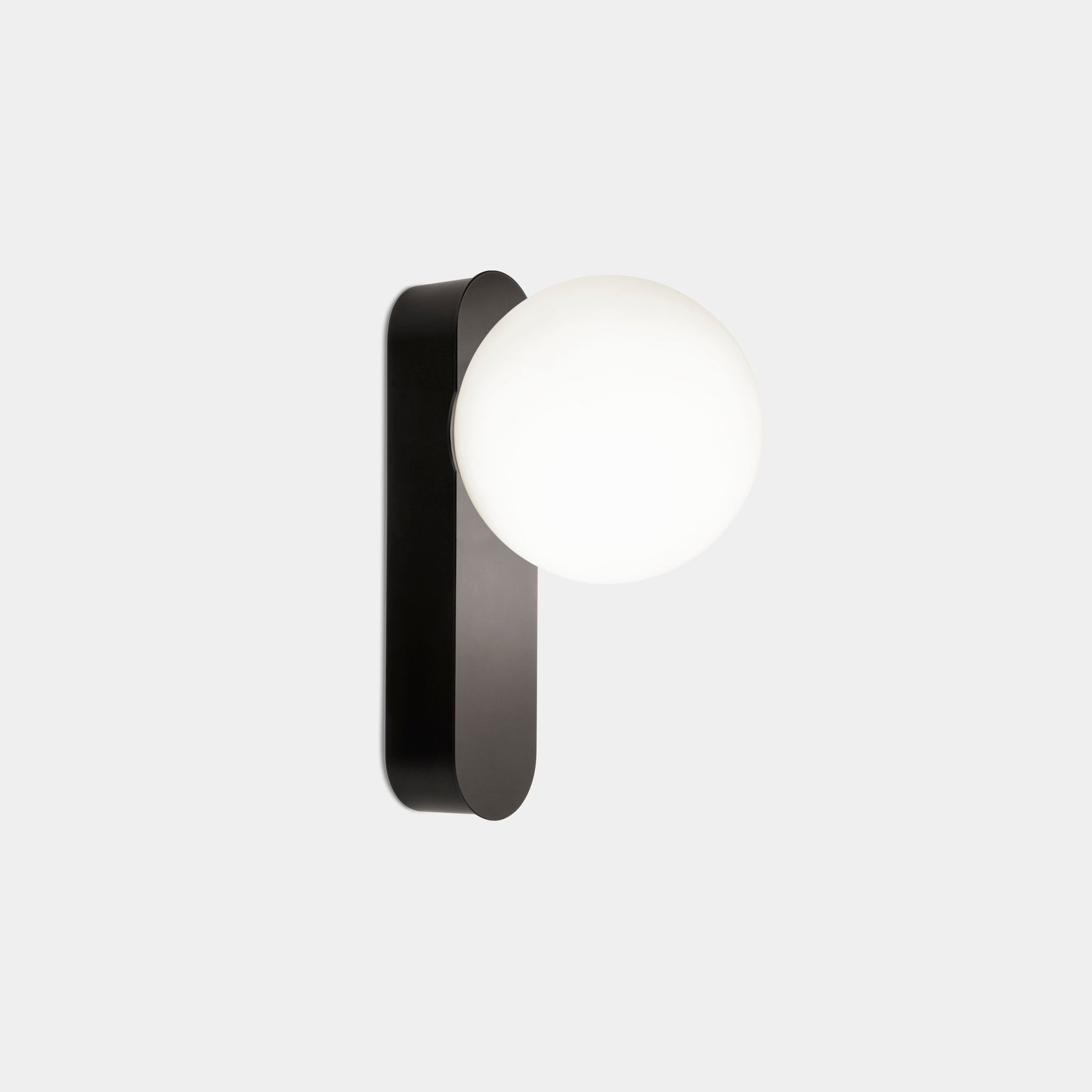 Pearl 1 Light Wall Light in Black gallery detail image
