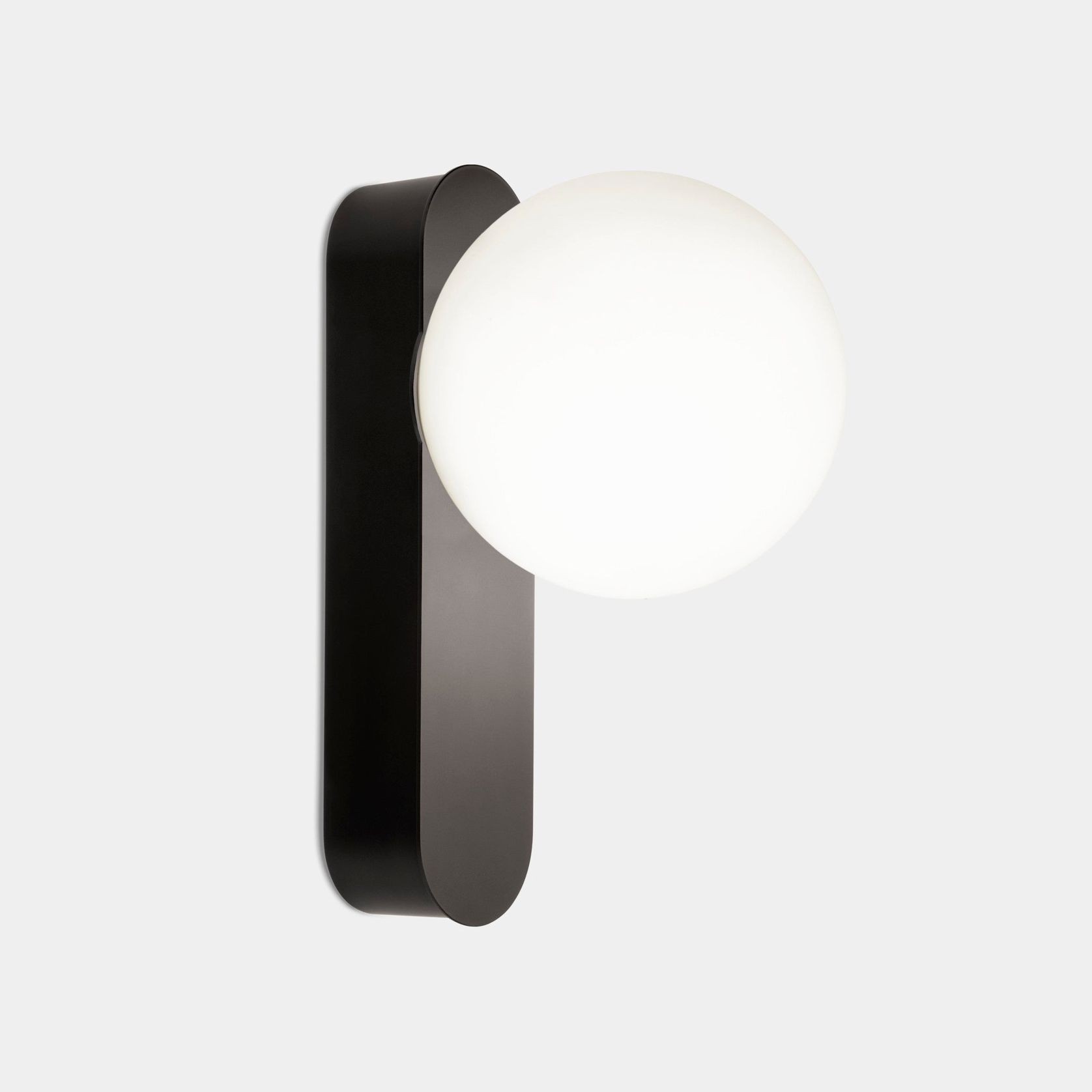 Pearl 1 Light Wall Light in Black gallery detail image