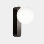 Pearl 1 Light Wall Light in Black gallery detail image