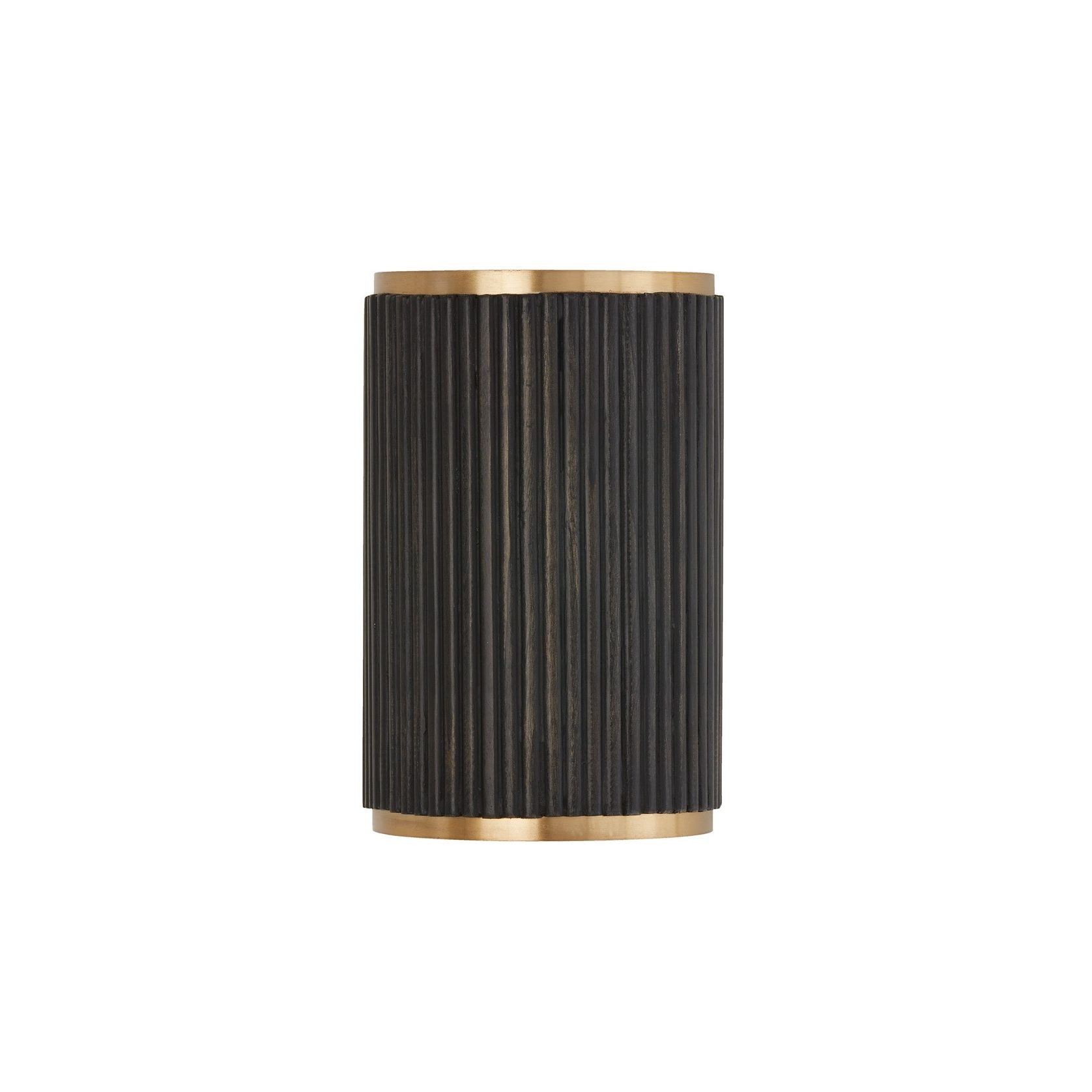 Cody 2 Light Wall Sconce In Black Stain & Matte Brass gallery detail image