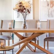 Criss-Cross Base Dining Table gallery detail image