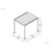 Baltic Motorised Freestanding Louvre Roof Aluminium Pergola gallery detail image