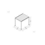 Baltic Motorised Freestanding Louvre Roof Aluminium Pergola gallery detail image