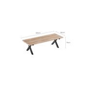 Fortico X-leg Teak Table 280cm gallery detail image