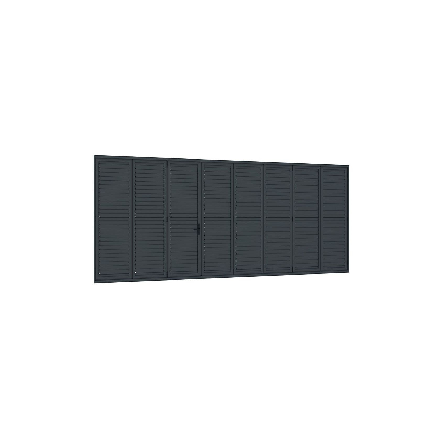 Bifold Shutter Wall For Pacific Wall Mounted Pergola gallery detail image