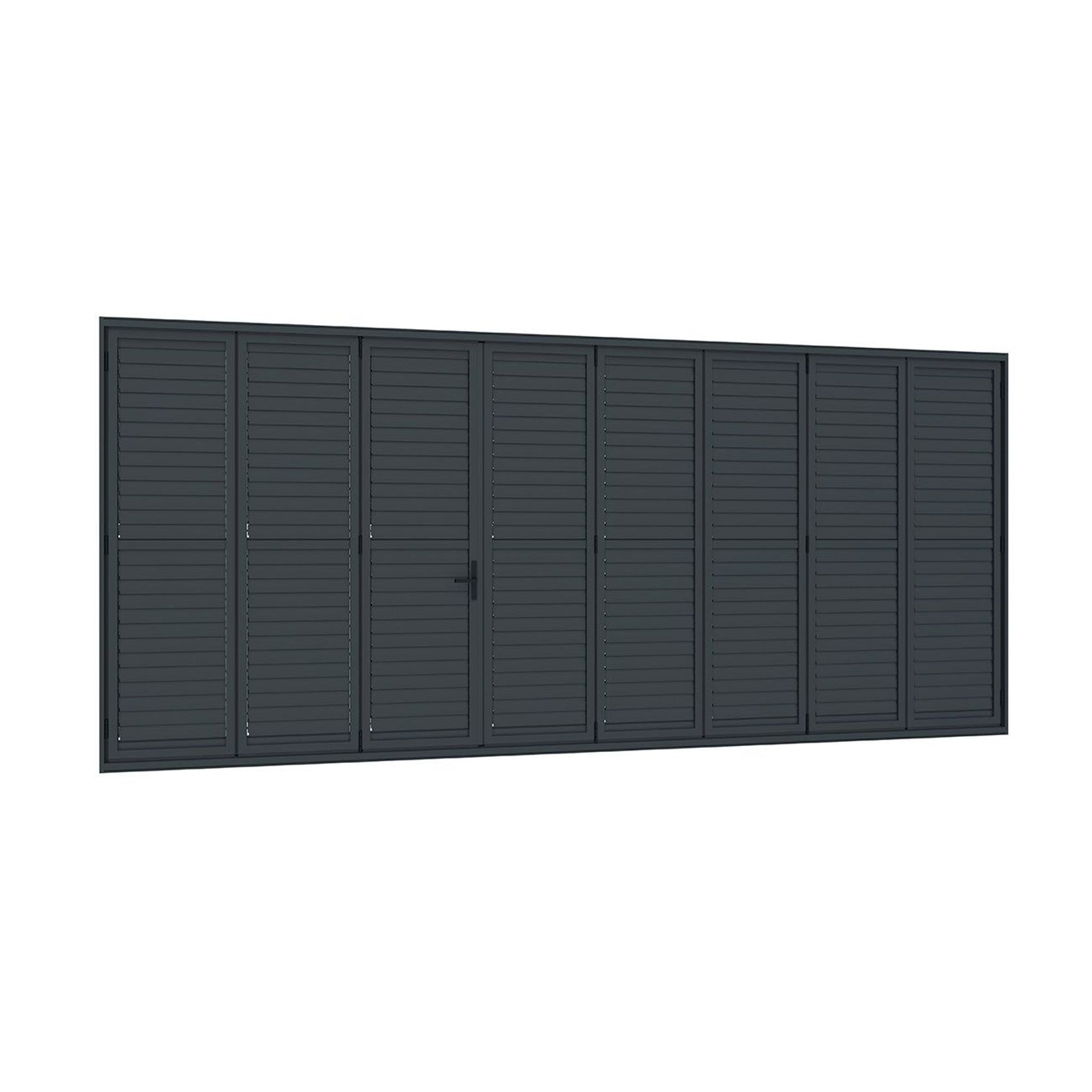 Bifold Shutter Wall For Pacific Wall Mounted Pergola gallery detail image
