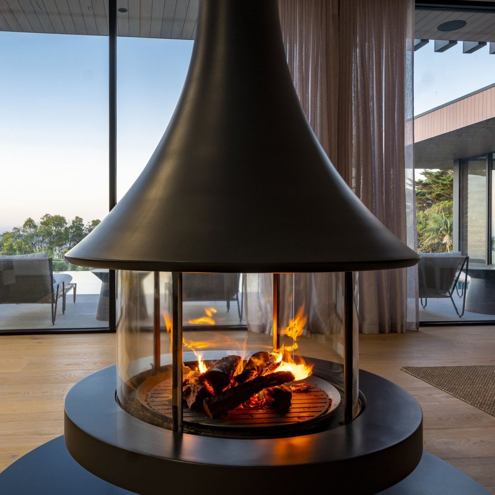 Jc Bordelet Eva 992 Suspended Fireplace gallery detail image