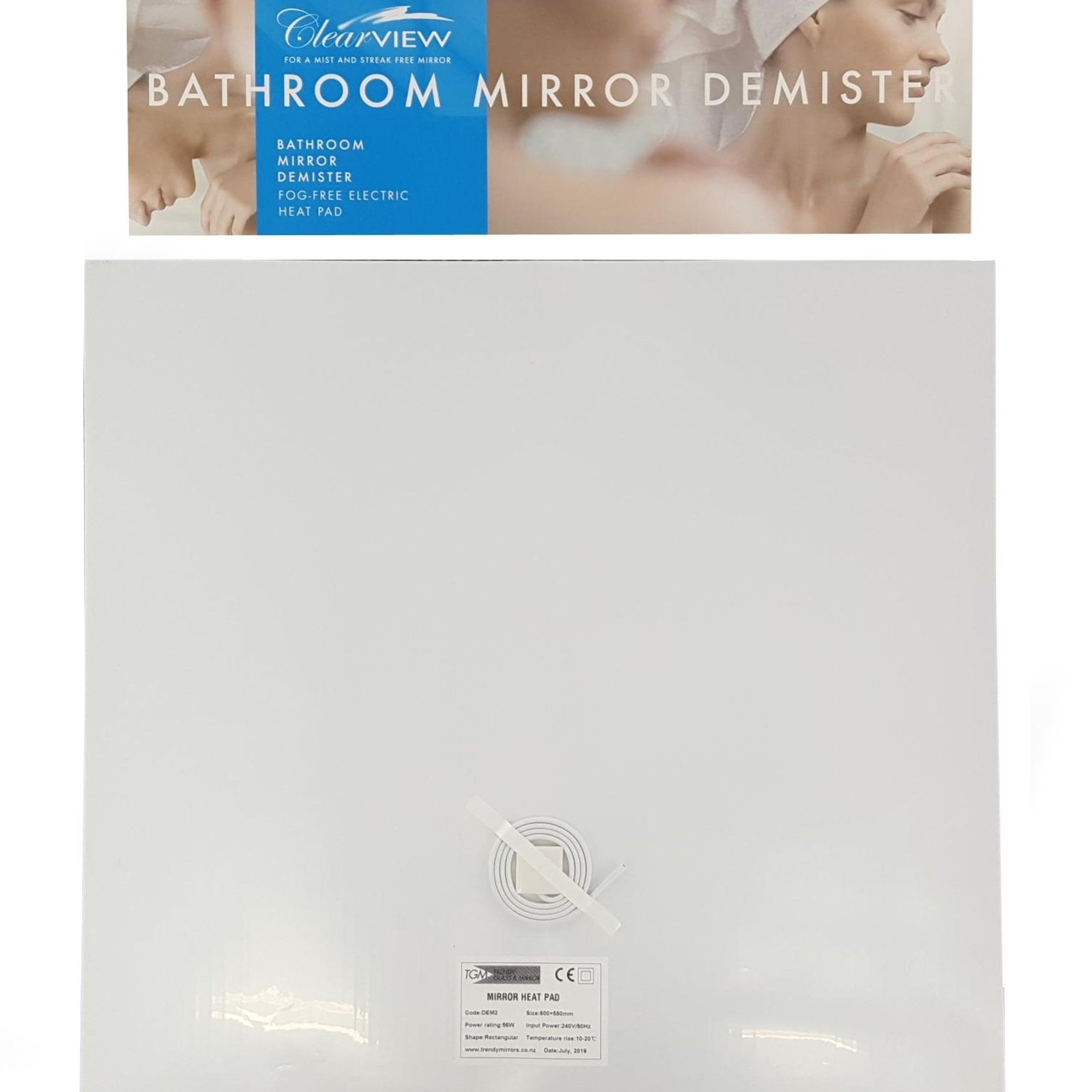 Bathroom Mirror Demister Fog-Free Electric Heat Pad gallery detail image