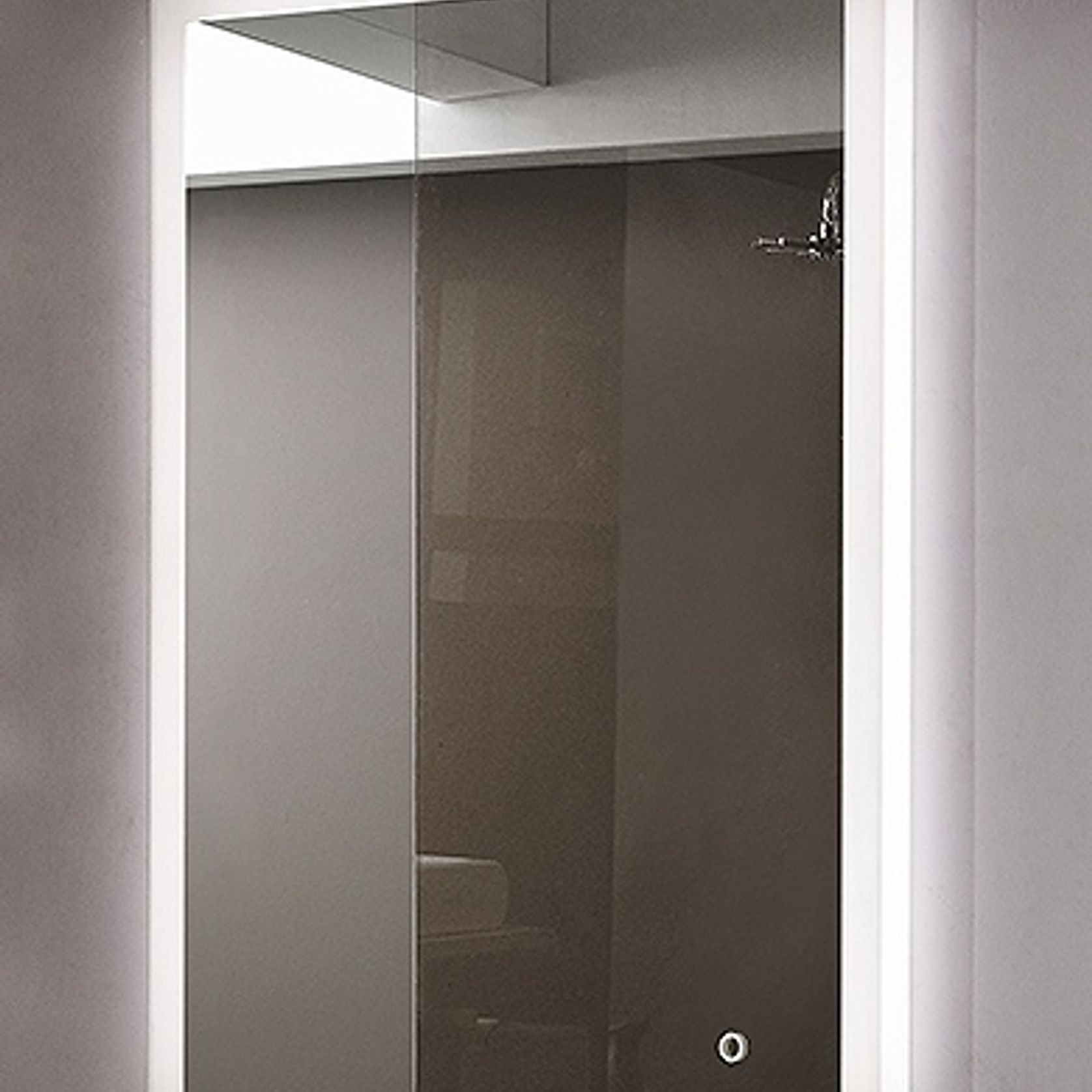 Diffused Frost LED Light Mirror with Demister gallery detail image