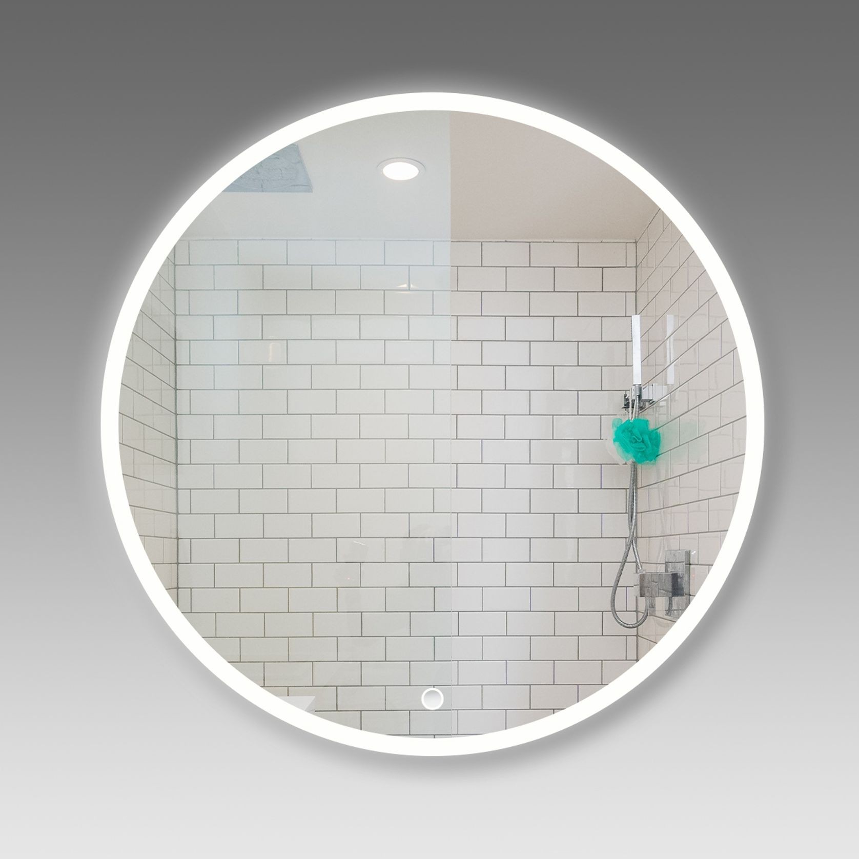 Frost LED Round Mirror with Demister gallery detail image