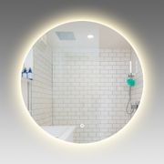 LED Back Light Polished Edge Round Mirror gallery detail image